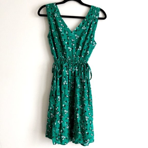 Rachel Zoe Green Floral Summer Dress 